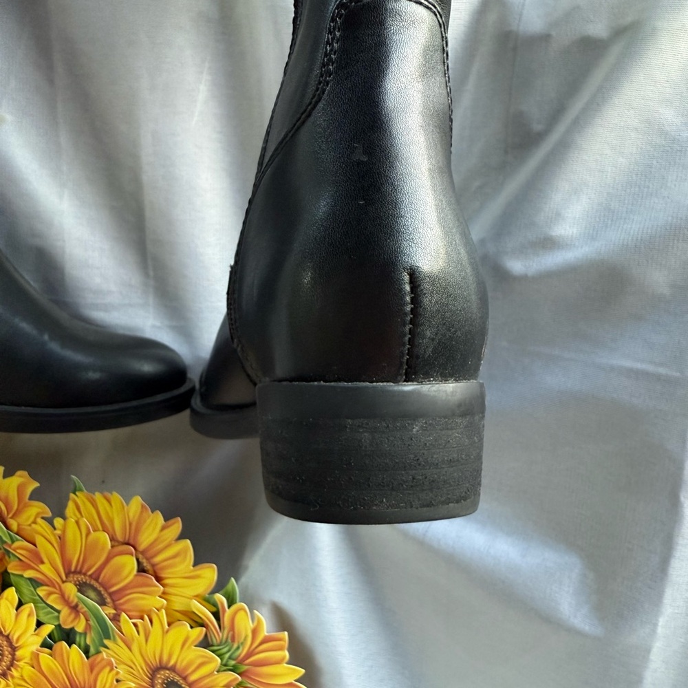 ☔️ COLLEGE AQUA Riding Boots 👢 🐎 EUC low heel - Picture 6 of 15